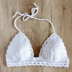white crochet bikini top by la knitteria ... xfhjigt