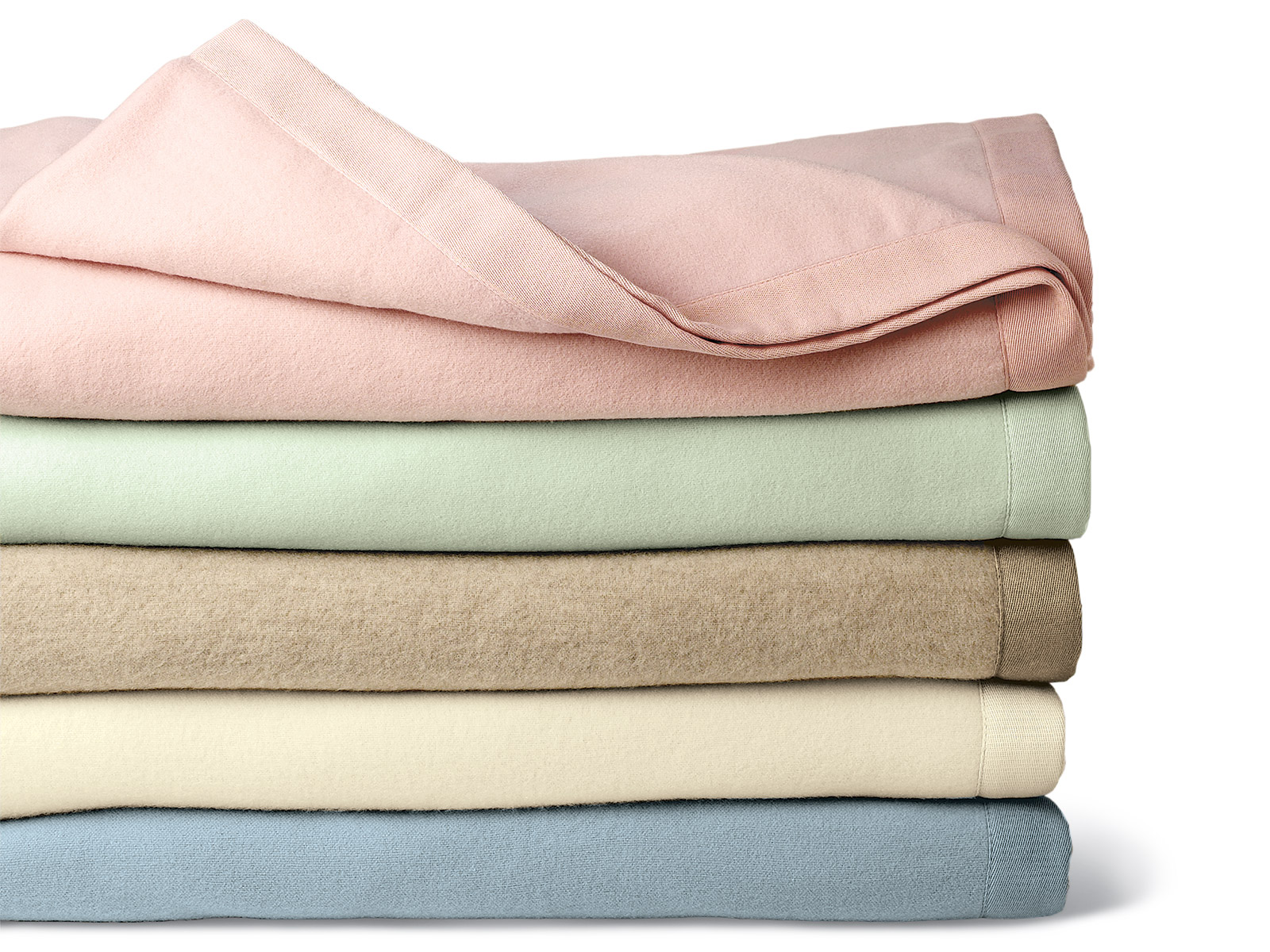 windchime cashmere blanket: pink, green, taupe, winter white. blue puojrdl
