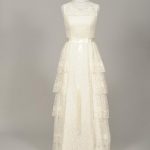 1950's Damask Vintage Wedding Dress