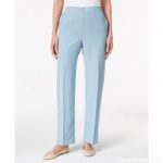 Alfred Dunner Pants | Robins Egg Blue Suede Stretch | Poshmark