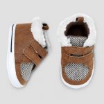 Baby Boys' High Top Hiker Crib Shoes - Cat & Jack™ Brown : Target