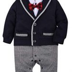 Amazon.com: ZOEREA 1pc Baby Boys Tuxedo Gentleman Onesie Romper