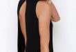 Chic Black Top - Backless Top - Mock Neck Top - $28.00