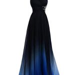 Amazon.com: HEIMO Women's Gradient Color Beaded Prom Dresses Chiffon