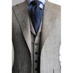 CUSTOM MADE TO MEASURE mens BESPOKE suit, TAILORED GREY tuxedos with