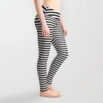 Black and White Striped Leggings Small Medium Large | Etsy