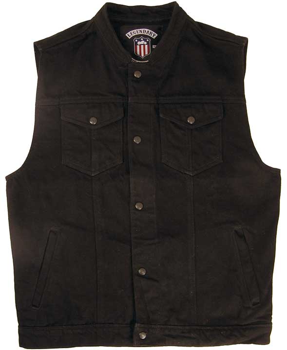Black denim vests gives you a smart look