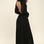 Stunning Black Maxi Dress - Backless Maxi - Long Sleeve Maxi - $58.00
