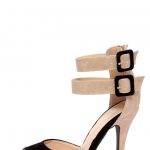 Sexy Black Heels - Peep Toe Heels - Ankle Strap Heels - $32.00