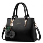 Amazon.com: Dreubea Women's Leather Handbag Tote Shoulder Bag