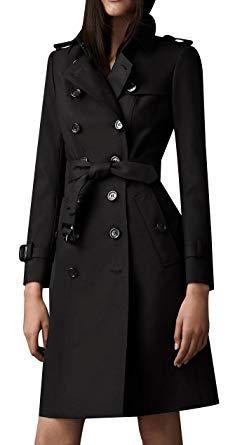 Black trench coat for winters