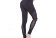 Amazon.com : Lesfun Black Leggings Sexy Capris Yoga Pants with Sheer