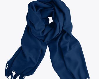 Navy blue scarf | Etsy