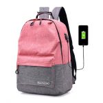 punk woman bag 15.6 laptop backpack business bagpack girl bags pink