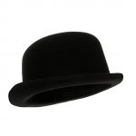 Black Blended Wool Derby Hat at Amazon Men's Clothing store: Bowler Hat