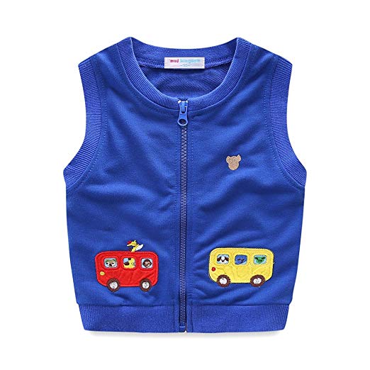 Amazon.com: UWESPRING Little Boys Vest Cartoon Car Zipper: Clothing