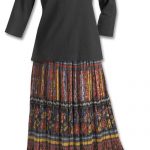 Crinkle Broomstick Skirt - Dresses & Skirts - Fashion
