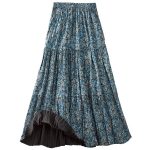 Shop Women's Reversible Broomstick Skirt - Blue Lagoon Paisley Print