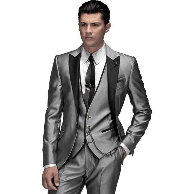 Men business Suits men wedding Suits slim fit fashion black men
