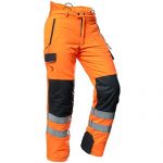 Pfanner Arborist chainsaw trousers hi-viz Orange GO/RT Type C u2013 FR