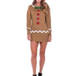 Amazon.com: Tipsy Elves Women's Gingerbread Sweater Dress - Brown