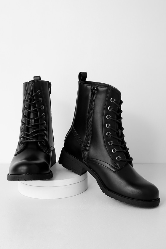 Cute Black Boots - Combat Boots - Black Combat Boots