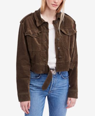 Free People Everlyn Embroidered Corduroy Jacket - Jackets & Blazers