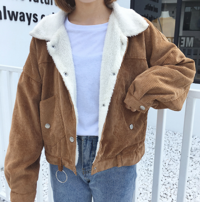 Corduroy Fleece Jacket on Storenvy