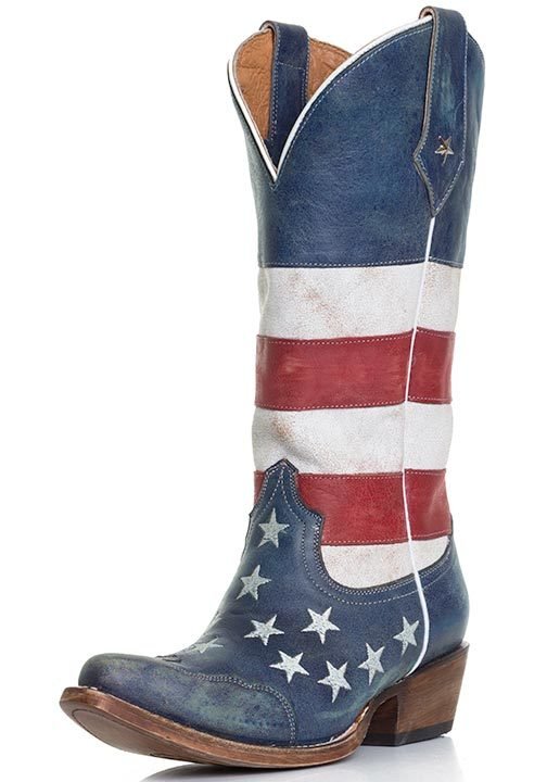 Roper Women's American Flag Snip Toe Cowboy Boots