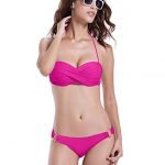Amazon.com: Reteron Women's Cute Push up Bandeau Twist Bikini
