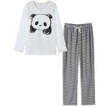 VENTELAN Women Pajamas Cute Sleepwear With Panda Pattern Long