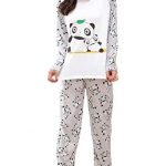 Amazon.com: MyFav Big Girls Cute Panda Pajama Set Casual Comfy