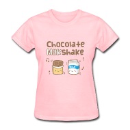 Rusty Doodle | Cute Chocolate Milkshake Womens T-Shirts - Womens T-Shirt