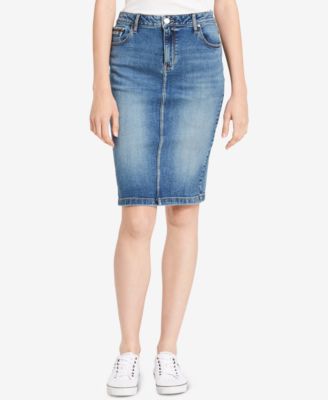 Calvin Klein Jeans Denim Pencil Skirt - Skirts - Women - Macy's