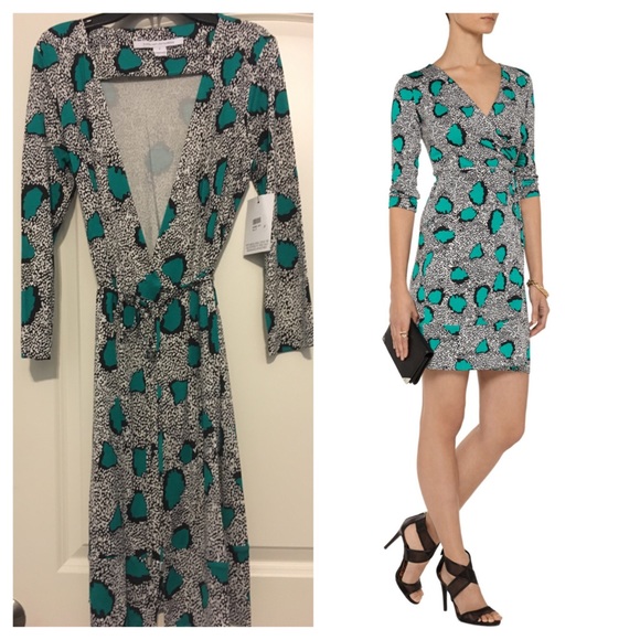 Diane von Furstenberg Dresses | Dvf Naoki Wrap Dress Size 8 | Poshmark