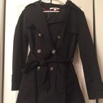 Dkny Jackets & Coats | Likenew Black Rain Coat | Poshmark