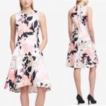 Dkny Dresses | Fit Flare Floral Dress | Poshmark