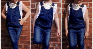 Children Set Girl Dress Summer White T Shirts + Denim Suspender