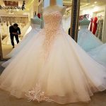 LS30547 Engagement Dresses Lace Up Back Ball Gown Lace Long Pink