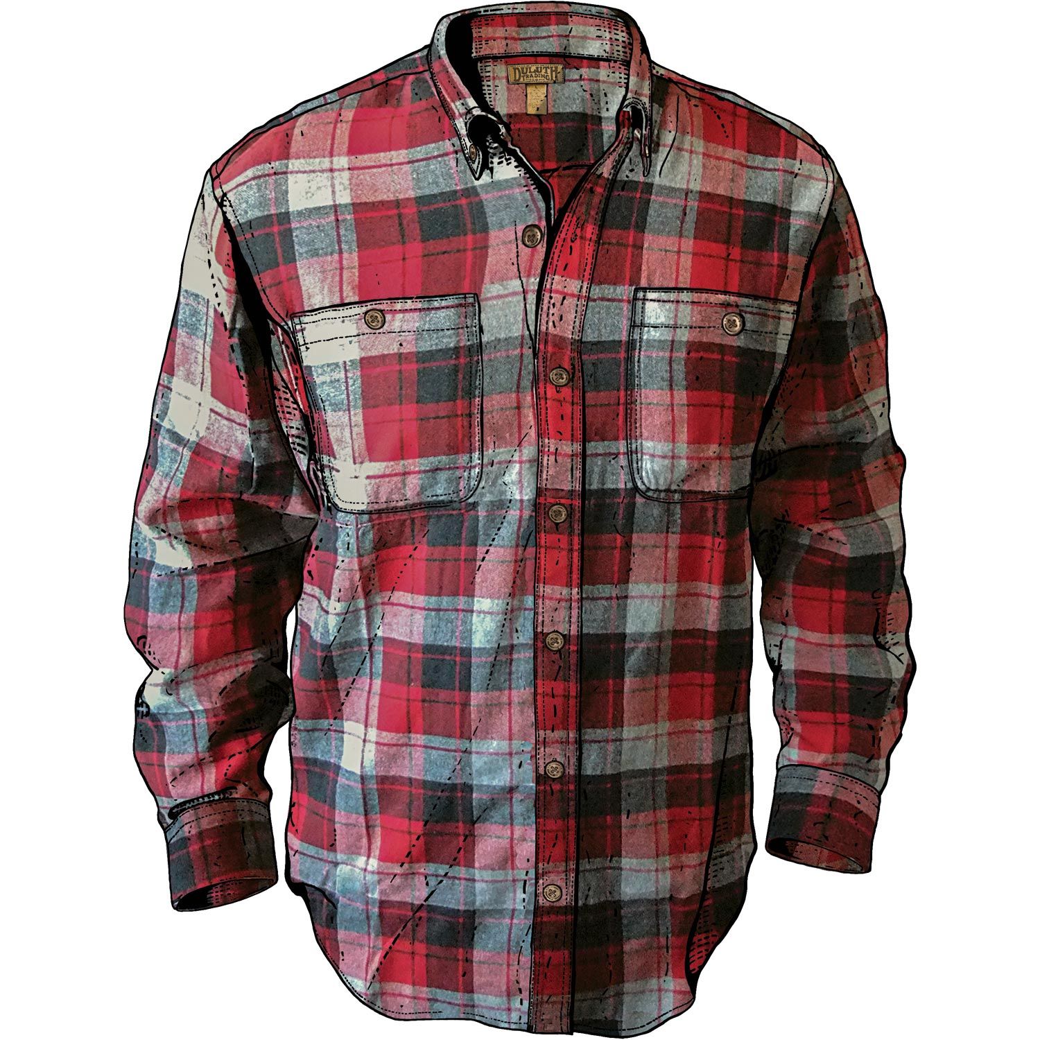 Men's Free Swingin' Trim Fit Flannel Shirt | Duluth Trading Company