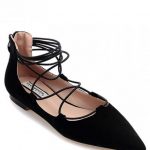 37% OFF] 2019 Black Criss-Cross Pointed Toe Flat Shoes In BLACK 39