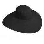 Big Beautiful Solid Color Floppy Hat, Black at Amazon Women's