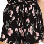 Floerns Women's Casual Plus Size Floral Shorts Elastic Waist Loose