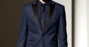 2017 Men Formal Suits Fashion Blue Navy Business Suit Men Wedding