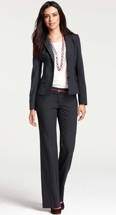 well-accessorized suit x Ann Taylor | Skirt the Ceiling