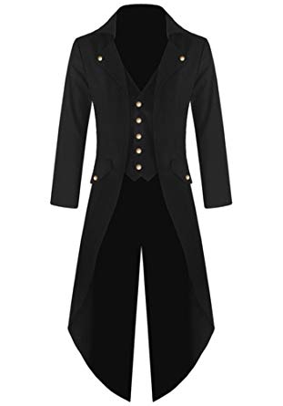 Amazon.com: Ruanyu Men's Steampunk Vintage Tailcoat Jacket Gothic