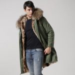 2016 men fur coat with real fur collar and faux fur lining | Global