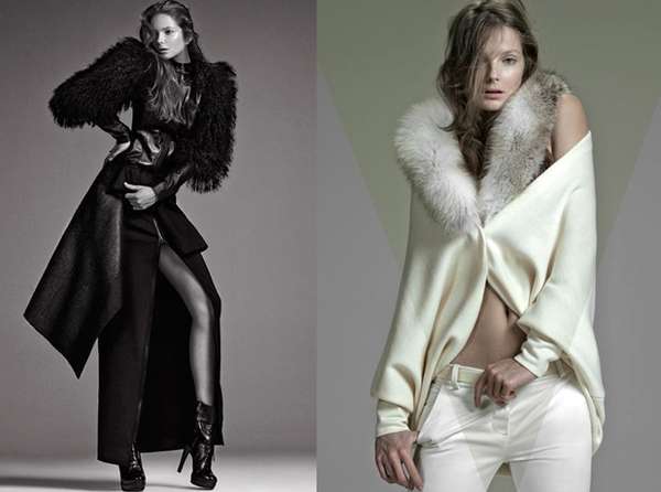 Skin-Baring Fur Fashion : ELLE Brazil 'Fall in Love'