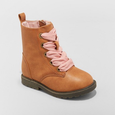Toddler Girls' Cherish Lace Up Boots - Cat & Jack™ : Target