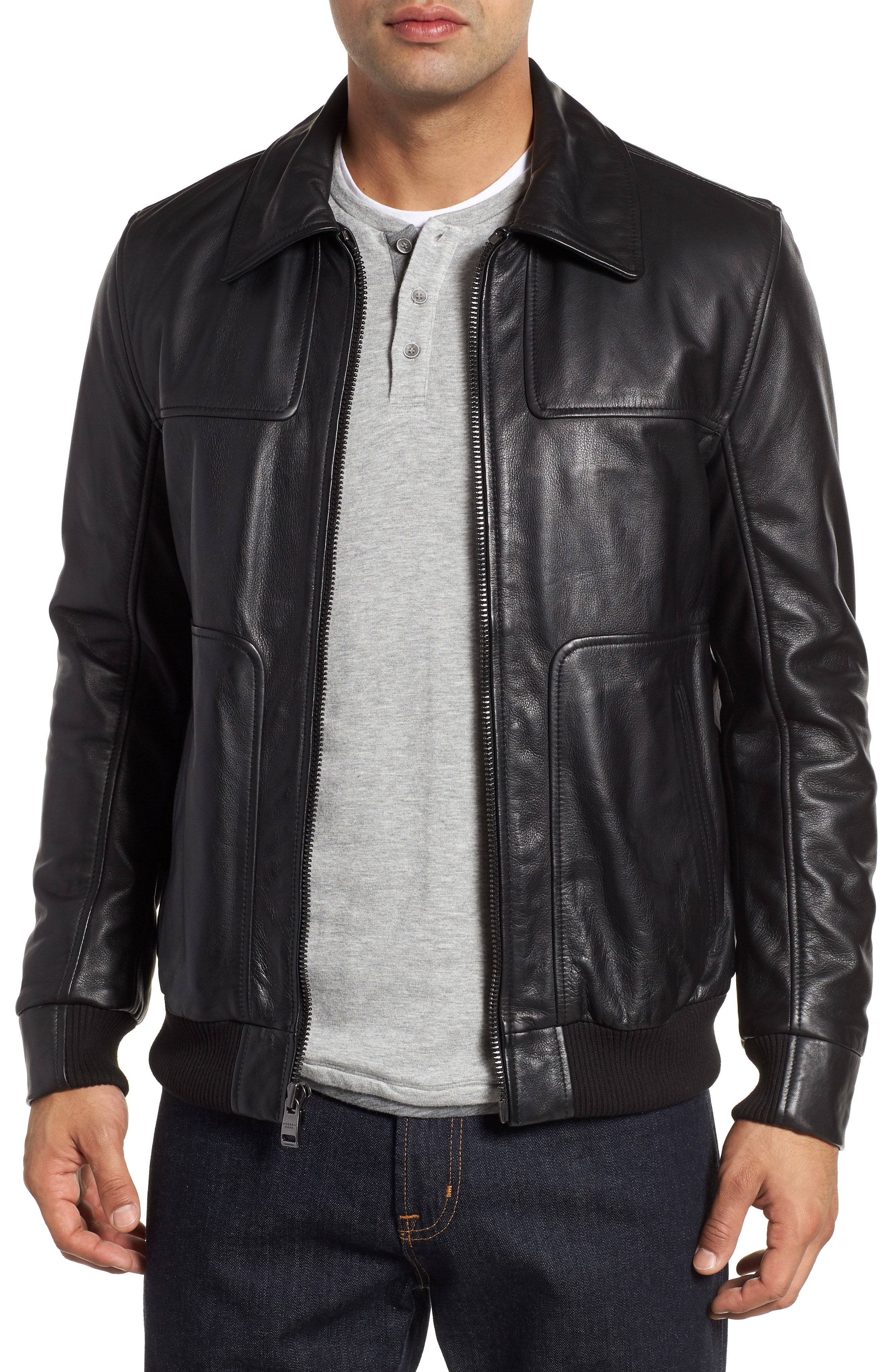 Men's Leather (Genuine) Coats & Jackets | Nordstrom